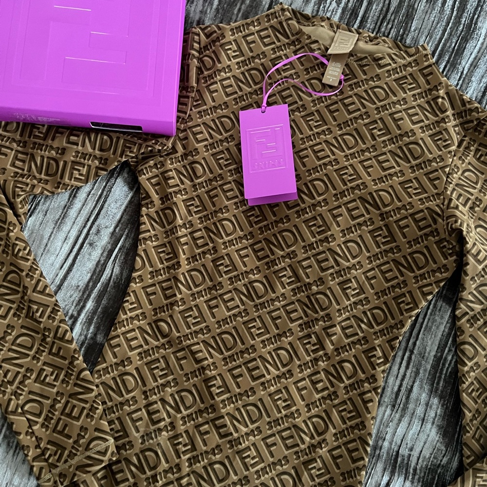 LONG sleeve Fendi x Skims bodysuit